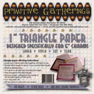 1" Triangle Paper-For Charms