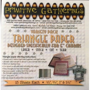 Variety Pack for 5" Charms Triangle Papers 